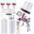 Pneumatic Paint Spray Gun for Cars with High Atomization, 10 No-Clean Cups, Pressure Regulator, and Paint Spraying Tools