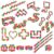 Poartsda 24 Pack Wacky Tracks Snap and Click Fidget Toys Bulk for Party Favors Puzzles Kids, Back to School Students Gift, Classroom Rewards, Birthday Goodie Bag Fillers, Rainbow Toys for Boys & Girls