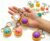 Pocket-Sized Dumpling Keychain with Clickers – Mini Dumpling Squishy Toy, Crisp Click Sounds, Squeeze & Click for Stress Relief, Great Fidget for Adults, Students, Office, 3PCS.