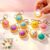 Pocket-Sized Dumpling Keychain with Clickers – Mini Dumpling Squishy Toy, Crisp Click Sounds, Squeeze & Click for Stress Relief, Great Fidget for Adults, Students, Office, 9PCS.