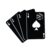 Poker Cards Dice Metal Wall Art Metal Outdoor Decor Metal Signs Modern Retro Rustic Abstract Elegant Funny Wall Decor Living Room Office Apartment (Black,24inch)