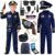 Police Costume for Kids, Halloween Police Officer Costume for Boys Age 3-12
