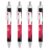 Polska-Poland-Eagle-Flag-Polish Retractable Ballpoint Pens Black Ink Smooth Writing Silent Click Pen 4 PCS
