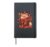 Pomeranian Pom Autumn Fall Leaves Dog Thanksgiving Hardcover Journal, Black
