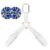 Pom Pom Holder Adjustable Cheer Bow Holder Backpack Strap for Cheerleaders, Bag Tag Cheerleading Accessories Essentials Tag Strap for Sports Cheer Team Teen Dance (Pom Poms Not Included) (White)
