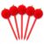 Pom Pom Tomato Gel Pens 0.5 mm Black Ink, Cute Fruit Topper Pens, 6.9