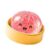 Pomya Steamed Bun Squeeze Ball Slow Rising Sensory Item Soft TPR Design, Soft TPR Steamed Bun Squeeze Ball with Slow Rising Texture and Cute Design for Desk, Classroom and Party use. (Glitter Pink)