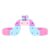 Pomya STEM Magnetic Set Pink | Gravity Defying Track Building Kit for Kids Ages 3-10 Interactive Electric Rail Toy