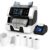 PONNOR Money Counter Machine Mixed Denomination Currency Counter Machine with Thermal Printer and 4PCS Printer Paper