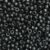 Pony Beads Jet Black Matte Frosted Large Hole Beads Made in USA