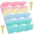 Poola Voidra 12 Pack Plastic Expanding File Folders, A4/Letter Size Document Organizer with Snap Closure & Clear Inner Pockets, Large Capacity Folder for School Office Home, Pink Yellow Blue Green