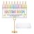 Poola Voidra 12 Pcs Pastel Teacher Classroom Management Tools Management Waiting Room Sign with Wooden Number Clips Pastel Poster Take a Number Classroom Poster for Back to School Student