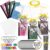 Poola Voidra 24 Sets Mini Composition Notebook and Pencils Gift Set, Back to School Gifts for Students Bulk, Keychains Classroom Favors with Tags Bags Ribbon