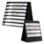 Poola Voidra 2 Pcs Tabletop Pocket Chart for Classroom 13 x 17 “, 25 x 21” Back to School Double Sided Black Pocket Chart Stand with Straps Foldable Organizer Sticker Display Stand for Classroom