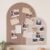 Poola Voidra 2 Set Arched Felt Bulletin Board 35″x 24″ &16″x 24″ Felt Pin Cork Board for Wall Decor Customizable Adhesive Tiles Wall Panel with 60 Push Pins for Office Home Art Photo Bedroom