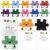 Poola Voidra 40 Sets Team Appreciation Gifts for Employees Staff Puzzle Piece Fridge Magnets Thank You Team Building Cards Back to School Gifts for Teachers Office Teamwork (Inspirational)