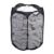Pop-Up Black Hexagon Mesh Laundry Hamper with Heavy Duty Handles