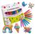 Popcorn Pens 3D Art Kit, 12 Colors Heat Activated Puffy Bubble Drawing Pens