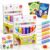 Popcorn Pens,6/12/18PCS 3D Art Popcornpens Puffy DIY Craft Drawing (Style6-2pcs)