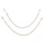POPETPOP 2pcs Punk Jeans Pants Chain Fake Pearl and Sturdy Clasp Construction, Sturdy Iron Material, for Street Fashion and Casual Gatherings, Versatile Hip Hop Style Accessory