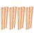 POPETPOP 4pcs Wooden Domino Racks Set for Domino Tiles and Board Game Pieces, Portable Stable Gameplay Holder with Natural Grain Finish, for Outdoor Gatherings and Game Parties