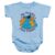 Popfunk Sesame Street Halloween No Tricks Baby Snap Suit Light Blue XL