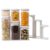 POPPIQ Pop Airtight Food Storage Containers with Rack, 6-Pcs Modular set