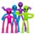 Pop Tubes Alien Fidget Toys for Kids, 4Pack Fidget Toys Telescopic Suction Cup Toy for Stress and Anxiety Relief, Stocking Stuffers Gift for Kids and Toddlers (4 Pack Alien)