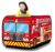 Pop Up Play Tent for Kids – My First Foldable Indoor & Outdoor Playhouse Vehicle Toys for Toddlers, Boys and Girls (Fire Truck)