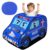 Pop Up Play Tent for Toddlers Boys Kids, Foldable Indoor Outdoor Playhouse Tent, Best Birthday Gift Toys for 2 3 4 5 Year Old Boys Girls（Police Car）