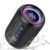 Portable Bluetooth Speaker with Lights, Bluetooth 5.4 Speaker, Powerful Crystal Clear Sound,All Day Playtime,15W Loud Stereo Sound, TWS pairing for Party/Travel/Outdoor/Home,IPX7 Waterproof,Black