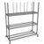 Portable Carton Storage Rack & Mobile Trolley, Cardboard Box Divider for Warehouse & Factory, Stand for Drawing Boards & Picture Frames (Holds 140-200 Pcs)