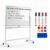 Portable Double-Sided Magnetic Whiteboard 48×36 on Wheels with Stand Easel