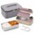 Portable Electric Lunch Box with Self-Heating,900MLCordless Electric Lunch Box for Adults,Portable Cordless Food Warmer with 304 Stainless Steel Digital Display,Timer & Multi-Temp Settings (Pink 1.0)