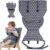 Portable High Chair for Baby Star Pattern Anti-Fall Adjustable Travel High Chair to Fit Any Foldable Baby Seat for Outdoor Feeding Eating