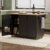 Portable Island for Kitchen with Drop Leaf Countertop Internal Storage Rack, Rolling Kitchen Island Cart with Wheels Towel Rack， for Kitchen, Dining Room, Black