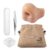 Portable Pimple Popping Toy, Realistic Silicone Nose Pimple Popper Toy, Refillable Blackhead Popping Toys for Stress Relief, Anxiety Distraction, Sensory Satisfaction, Couples Novelty Play (Beige)