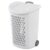 Portable Plastic Laundry Hamper with Pull Handle and Rolling Wheels