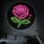 Portable Projector Lamp USB Powered Rose Pattern Projection with Star Details for Home Office Visual Appeal