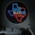 Portable Projector Lamp USB Powered Texas State God Bless Star State Outline for Texas Fans