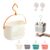 Portable Shower Caddy Hanging Basket with Hook, Lightweight Bathroom Tote f