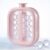 Portable Silicone Ice Ball Maker Kettle, 2-In-1 Flat Collapsible Sphere Cube Mold & Drink Flask with Lid, Spherical Storage Cup, Kitchen Popsicle Gadget for Home & Travel, 17/19 Grid (Pink 19 Grid)