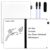 Portable White Board Dry Erase Notebook, Double Sided Folding Whiteboards with Pen and Erase, Small Dry Erase Board for Study, Meeting, Planning 12″x9″ (A4), Anti-Ghosting (White)