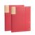 Portfolio Binder with 20 Clear Sleeves Pack of 2 A3 Multicolor for Artwork Documents Photos(Red)