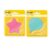 Post-it Fun Shaped Notes Bundle, Star and Bubble Shaped Sticky Note Pads, 4 Colors, 2.6 x 2.6 inches, 300 Total Sticky Notes Included | (7350-BLB and 7350-STR)