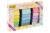 Post-it Super Sticky Notes, 3 x 3 in, Assorted Brights, 15 Pads