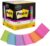 Post-it Super Sticky Notes, Assorted Bright Colors, 3×3 in, 15 Count, 45 Sheets/Pad, 2X The Sticking Power, Recyclable, Multi-Color (Pack of 6)