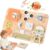 Potatomato Montessori Toys for Tooddlers-Wooden Busy Board – Educational Fidget Toy for Baby – Sensory Toys for Autistic Children – Preschool Activities – Fine Motor Skills – Travel Toy for 3 4 Years