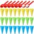 Potchen 32 Pack Plastic Ice Cream Cones Cups and Scoop Set, Beach Sand Toys for Kids, Summer Sandbox Ice Cream Mold Set for Sensory Table, Outdoor Play Backyard Seaside Activities (Vibrant Color)