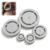 Pottery Foot Ring Tool 5 Sizes Xs-XL, 3D Printed Pla Clay Base Aligner for Ceramics, Even Foot Press for Bowls Mugs, Pottery Studio Essential, White Gray Gray